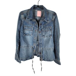 Monte Carlo Polo & Jockey Club vintage inspired casual denim jacket Small